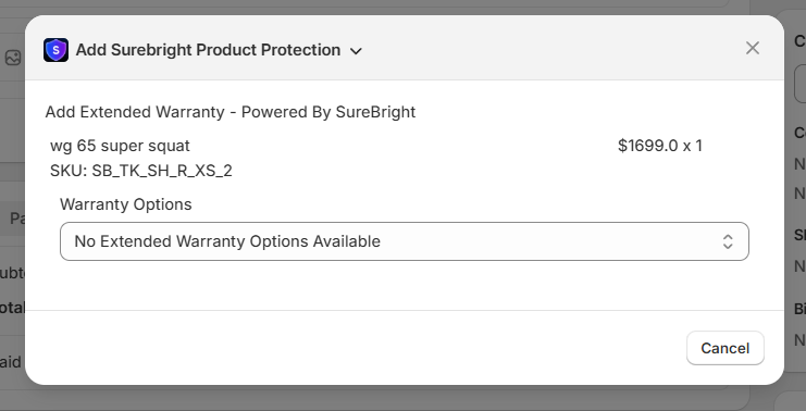 No Warranty Options Available